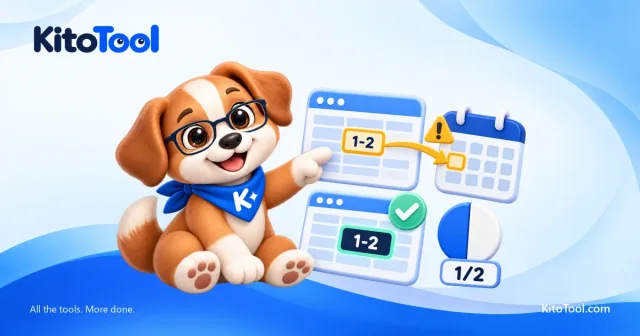 Kito so mã 1-2 trong ô Text với lịch, bên cạnh hình minh họa một nửa.