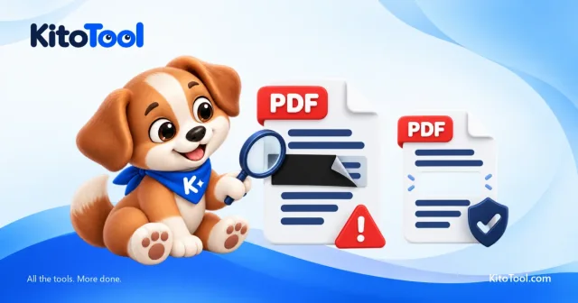 Kito soi lớp che đen trên PDF, cạnh tài liệu minh họa vùng nội dung đã được loại bỏ.