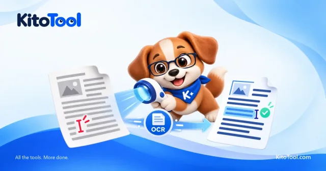 Kito soi một trang PDF dạng ảnh cạnh trang minh họa có vùng chữ chọn được sau OCR.