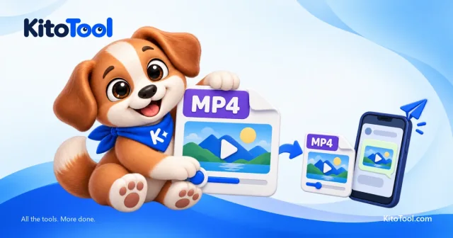 Mascot Kito thu gọn tệp video lớn thành tệp nhỏ để gửi tới điện thoại
